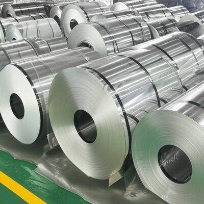 Construção bobinas de aço inoxidável fornecendo resistência à tração 520 a 750 MPa Material perfeito para a indústria de recipientes alimentares e robusto